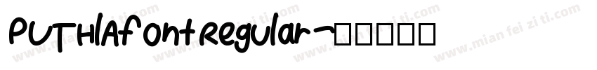 PUTHlAfont Regular字体转换